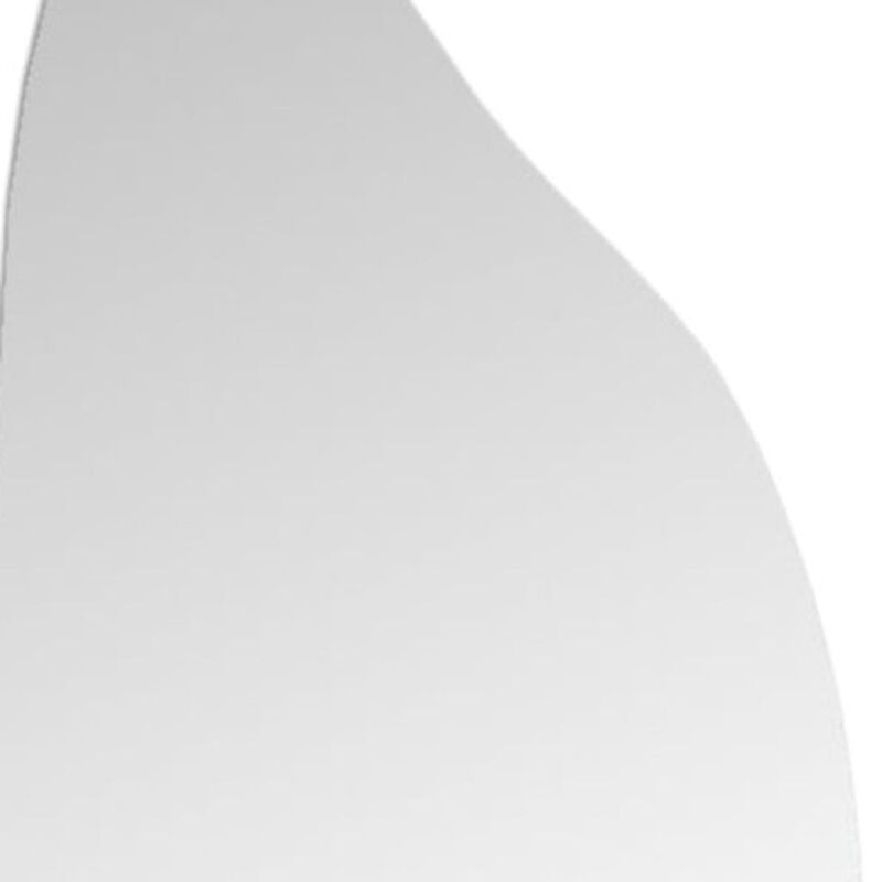 HomeRoots 64" Clear Abstract Frameless Accent Mirror image number 3