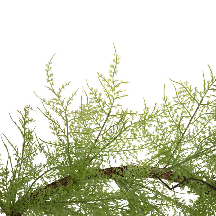 5' x 8" Green and Brown Cedar Artificial Christmas Garland - Unlit