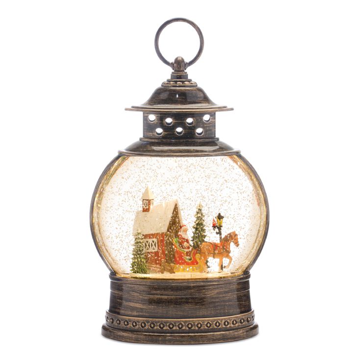 Snow Globe with Covered Bridge and Sleigh for Charming Christmas Décor