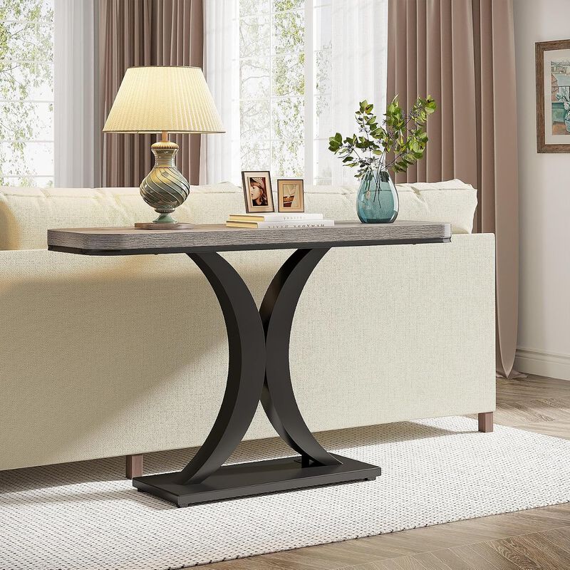 Tribesigns Industrial Wood Console Table image number 3