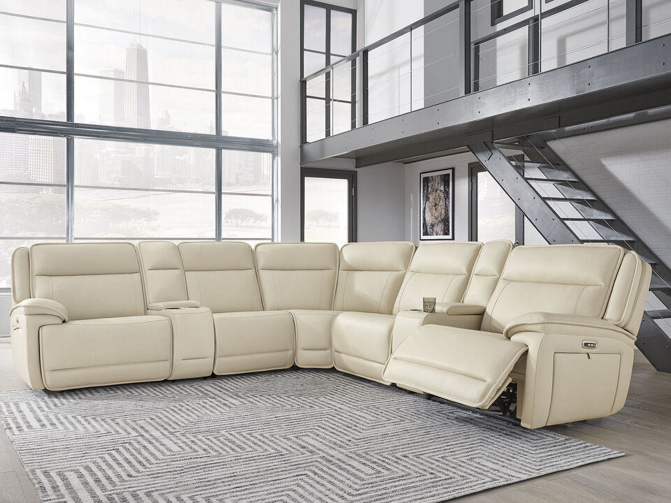 Double Deal 7-Piece Reclining Sectional with 2 Consoles