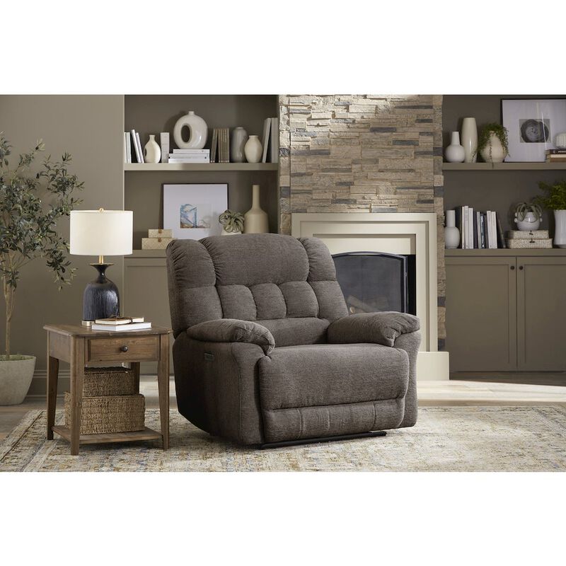 Oversized Zero Gravity Recliner Chair for Big and Tall Adults – Heavy-Duty Big Man Power Recliner with Wide Seat, Supports Up to 450 lbs, Brown