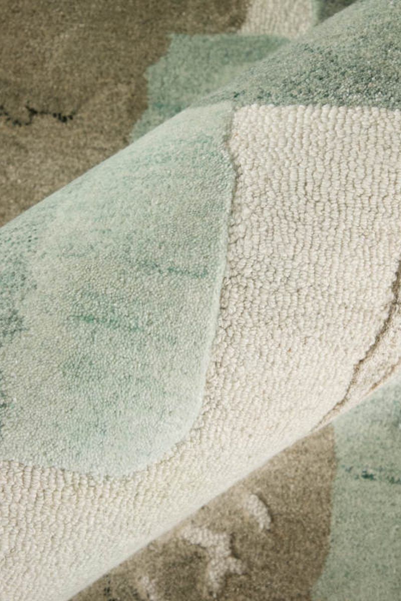 Kendall 8A59F Brown/Green 9' x 12' Rug image number 6