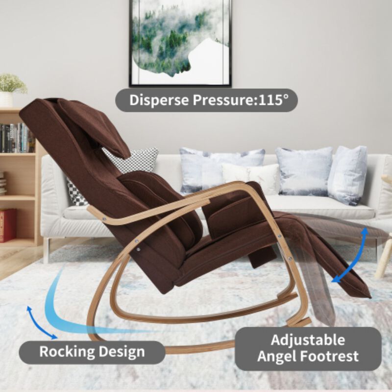 Comfortable Lounge Chair with Massage Function and Soft Cotton Cushion