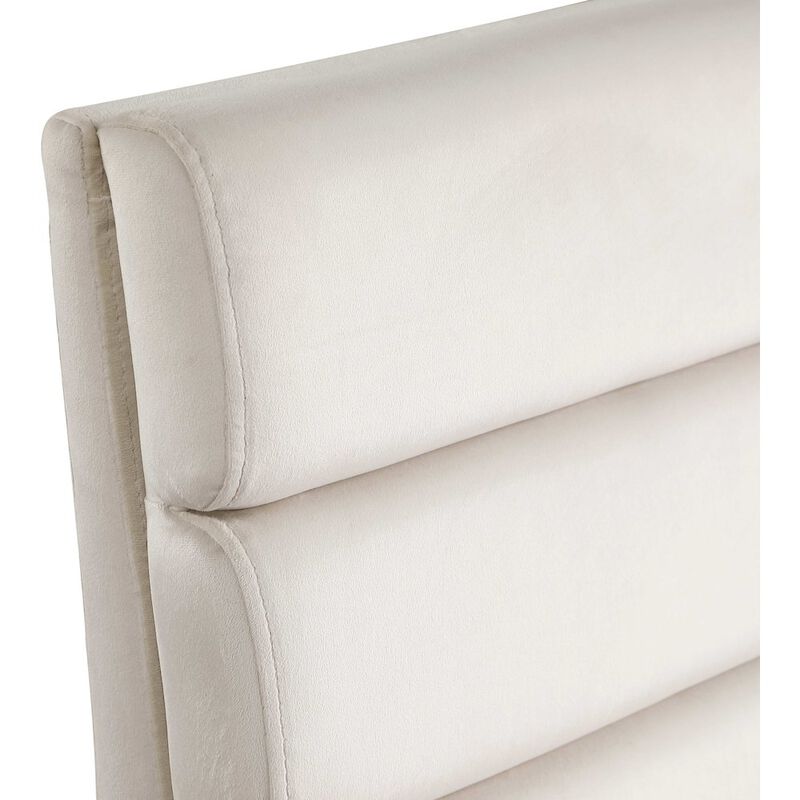 Meridian Furniture Kai Cream Velvet Dining Chair, Set of 2