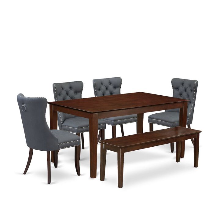 6 Piece Dinette Set Consists of a Rectangle Kitchen Table
