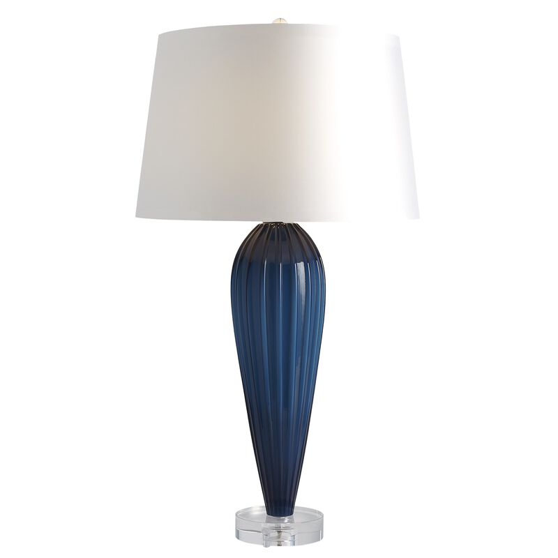 Teardrop Glass Lamp-Blue