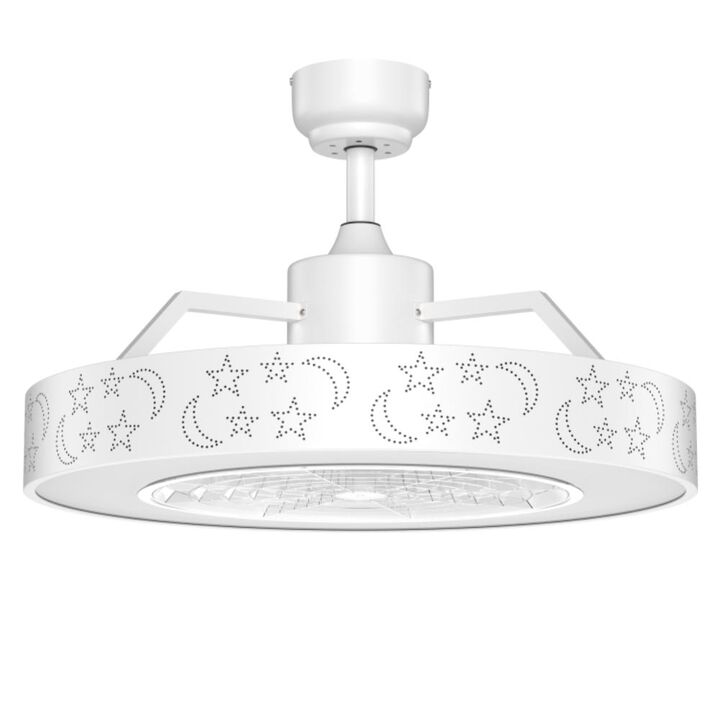 Hivvago 23 Inch Ceiling Fan with LED Light and Remote Control