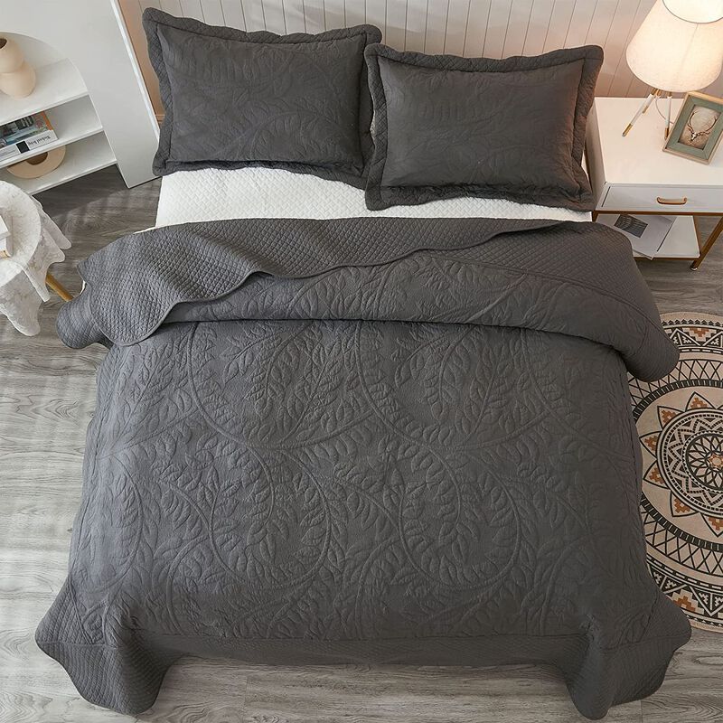 MarCielo 100% Cotton Oversized Bedspread Quilt Set