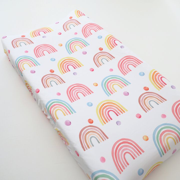 Baby Changing Pad Cover - Rainbow