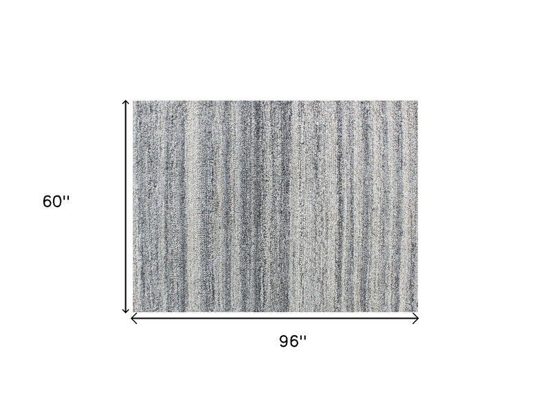 HomeRoots Abstract Hand Tufted Non Skid Area Rug image number 6