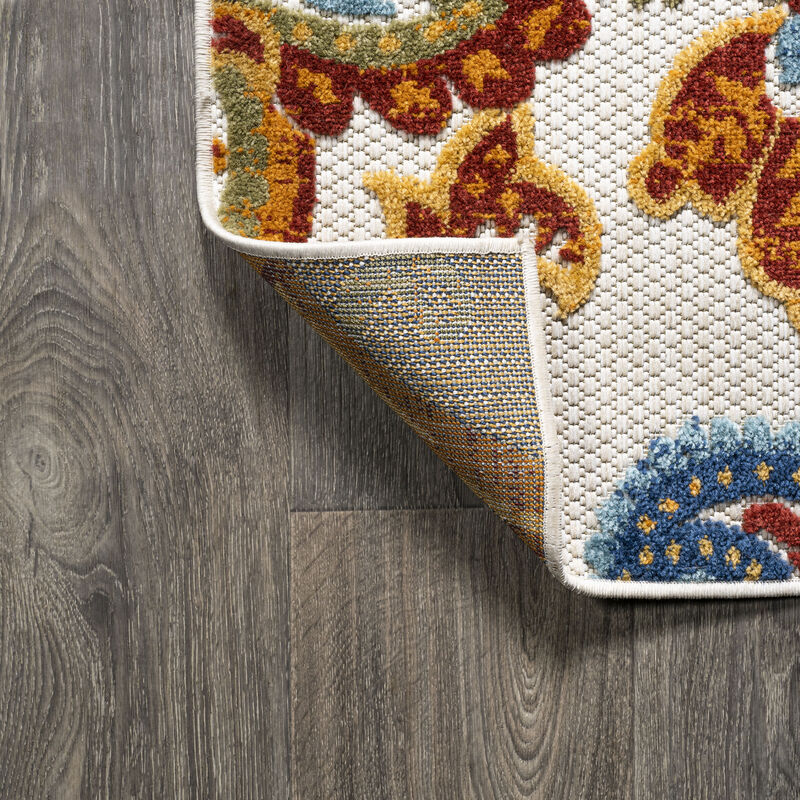 Gordes Paisley High-Low Indoor/Outdoor Area Rug