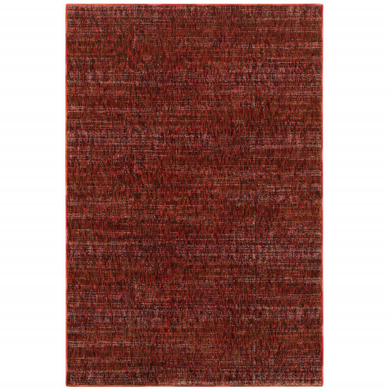 3 X 5 Red grey Deep And charcoal Power Loom Stain Resistant Area Rug image number 0