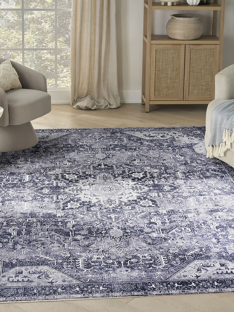 Nourison Washables NWB15 Charcoal/Gray 9'2" x 12' Rug