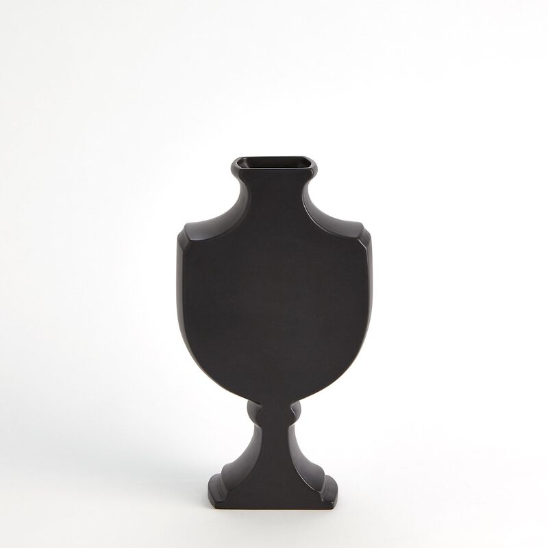 Classic Sliced Vase- Black