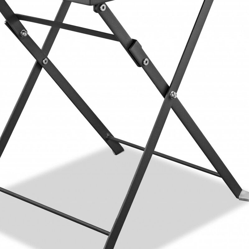 Sleek Square End Table in Polished Stainless Steel &ndash; Compact Design