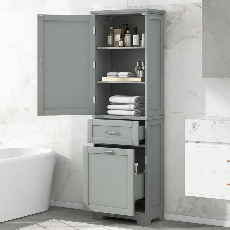 Tulklu Tall Bathroom Storage Cabinet image number 2