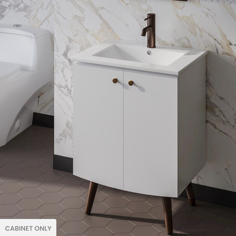 Manoir 24 Bathroom Vanity in White Cabinet Only image number 1