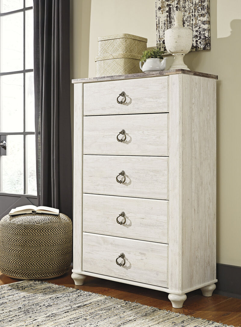 Willowton Five Drawer Chest image number 1