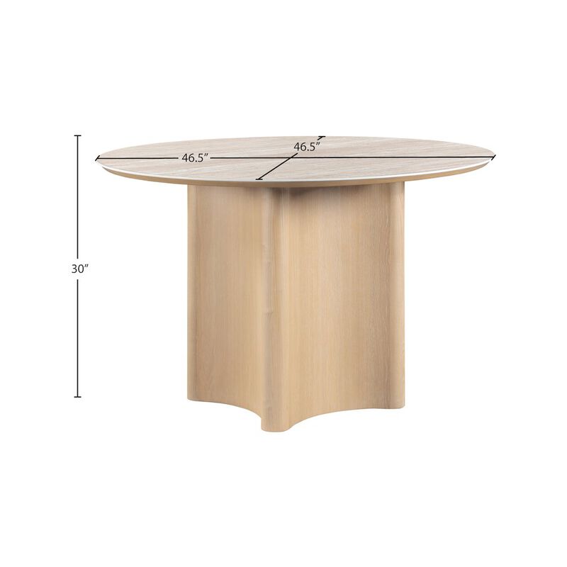 Meridian Furniture Corvina Natural Oak Veneer Dining Table