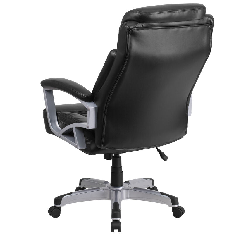 HERCULES Series Big & Tall 500 lb. Rated Black Fabric Executive Swivel Ergonomic Office Chair with Arms image number 7