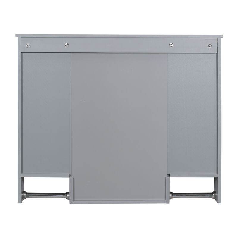 Merax Modern Wall Mounted Bathroom Storage Cabinet