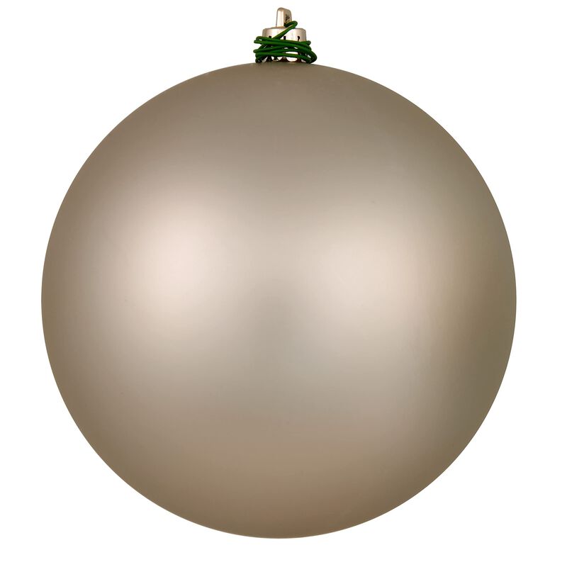 Vickerman 4" Oat Matte Ball Ornament. Includes 6 Ornaments per Pack. image number 0