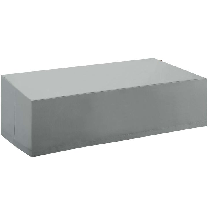 Modway - Immerse Convene / Sojourn / Summon Loveseat and Varied Use Outdoor Patio Furniture Cover Gray