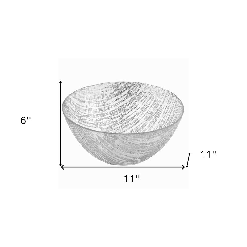 Handcrafted Glass Round Decorative Bowl &ndash; Elegant Serveware for Home image number 8
