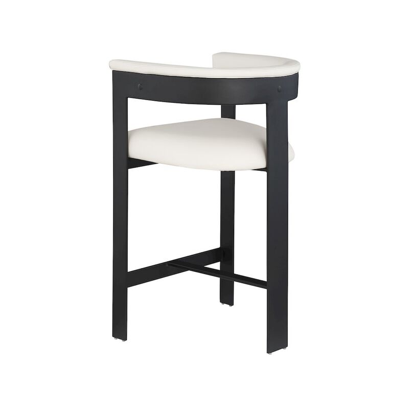 Meridian Furniture Romeo Vegan Leather Counter Stool, Set of 2