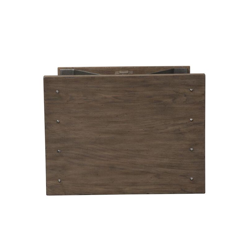 Liberty Furniture Sonoma Road Chair Side Table in Weathered Beaten Bark image number 4