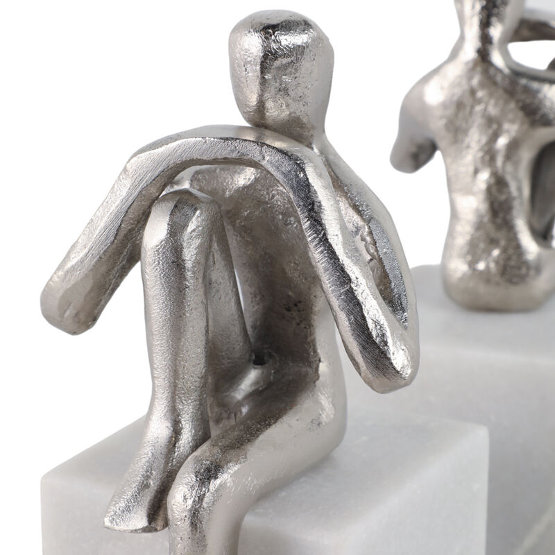 Metal/Marble S/2 Bookends image number 5