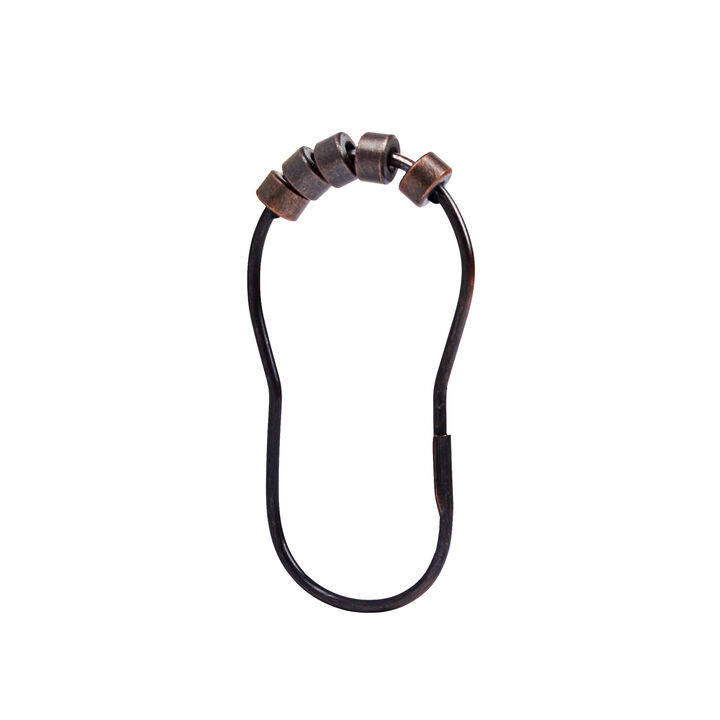 Utopia Alley Rust-Resistant Metal Shower Curtain Hooks with Closed Buckle, Shower Hooks Hangers for Bathroom, Kitchen Utensils, Curtains, Clothing, Towels etc - Set of 12