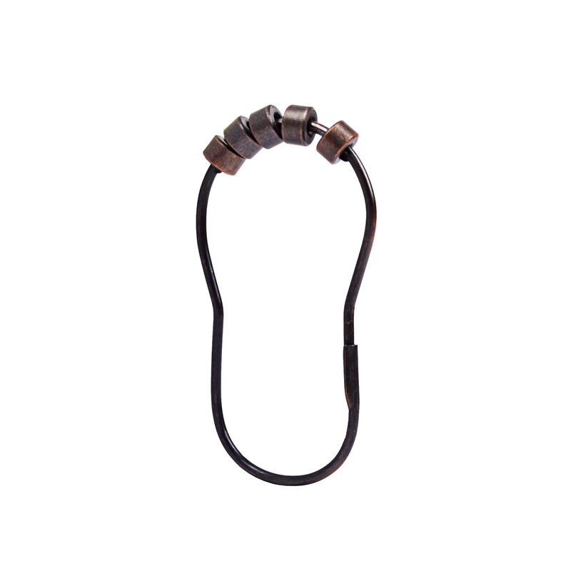 Utopia Alley Rust-Resistant Metal Shower Curtain Hooks with Closed Buckle, Shower Hooks Hangers for Bathroom, Kitchen Utensils, Curtains, Clothing, Towels etc - Set of 12 image number 0