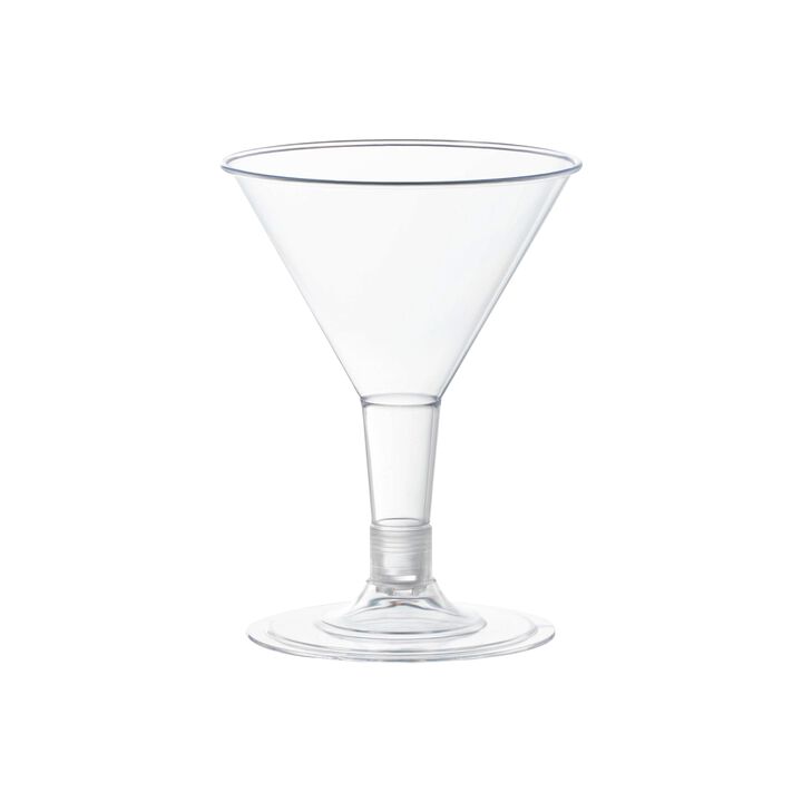 2 oz. Clear Plastic Mini Martini Shot Glasses (192 Glasses)