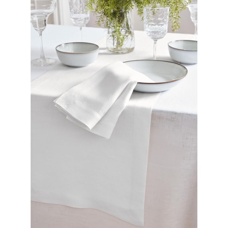 Solino Home 100% Pure Linen Dinner Napkins 22 x 22 Inch Set of 4 - Sonoma