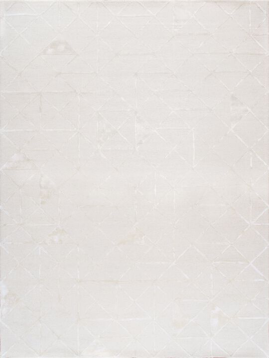 Pasargad Home Edgy Hand-Tufted Bsilk & Wool Area Rug