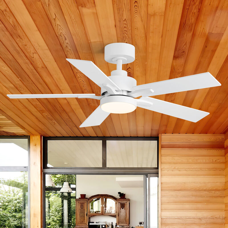 Breezary 42 In LED Ceiling Fan with Light, 5 Blade Fan, 3 CCT Color Temp, 6 Speed Remote,High Airflow Modern Ceiling Fan image number 9