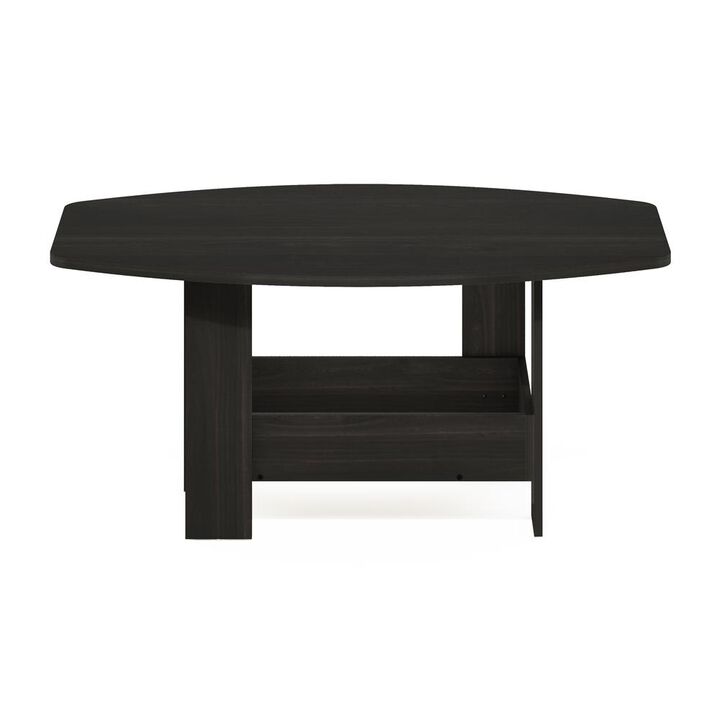 Simple Design Coffee Table with Storage Compartment, Espresso