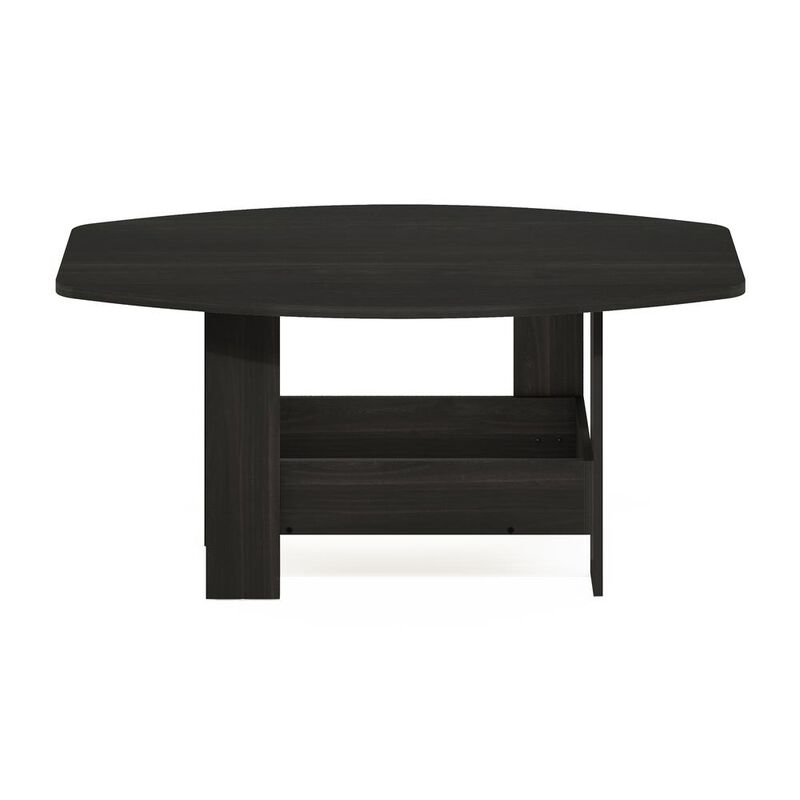 Simple Design Coffee Table with Storage Compartment, Espresso