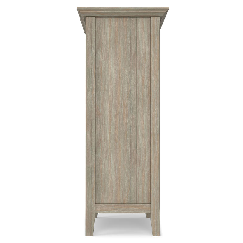 Acadian 39 inch Wide Solid Wood Transitional Storage Cabinet in Distressed Grey image number 4