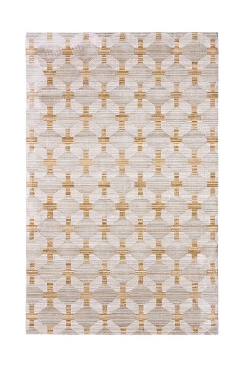 Muted Mosaic Taylen Gold 8'6" x 11'6" Rug