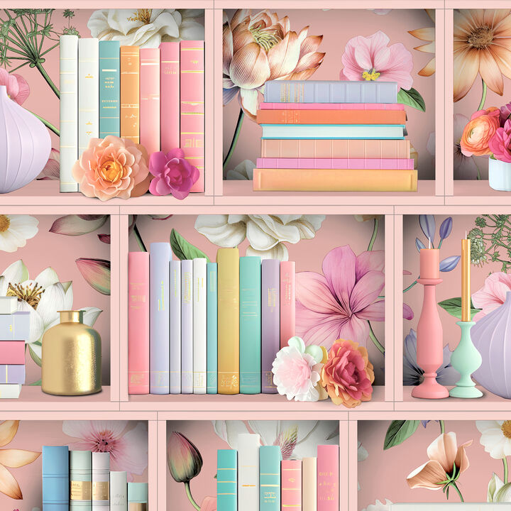 Blossom Shelves Wallpaper