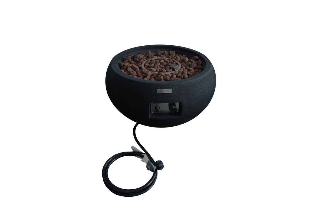 Modeno York Concrete Outdoor Patio Fire Pit Table