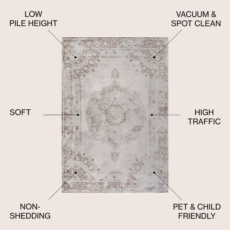 Rosalia Cottage Medallion Area Rug
