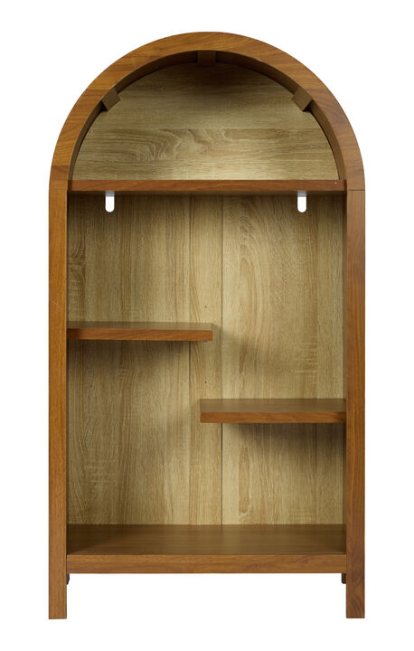 Sukpid Arched Top Freestanding Shelf Open Cabinet