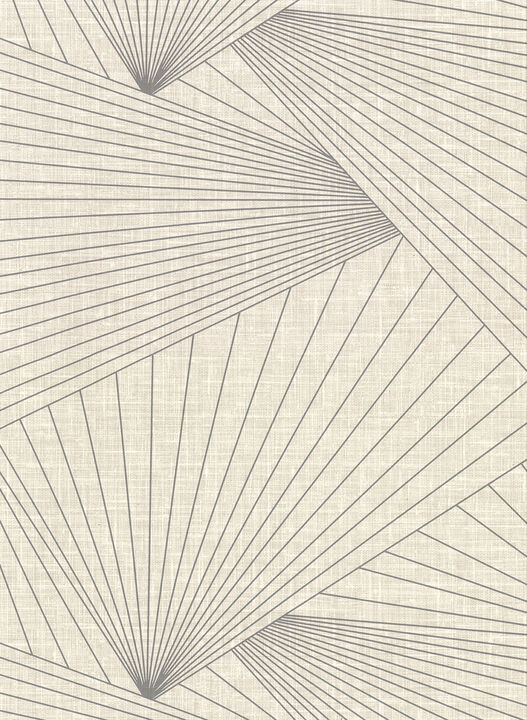 Berkeley Eggshell Geometric Faux Grasscloth Wallpaper