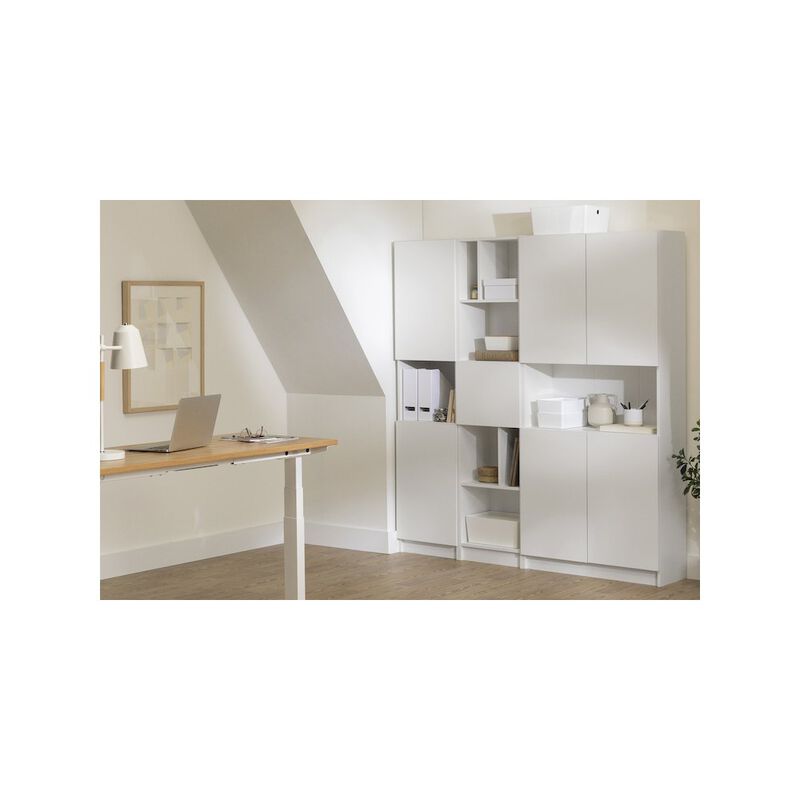 Olea 5-Shelf Bookcase, Pure White