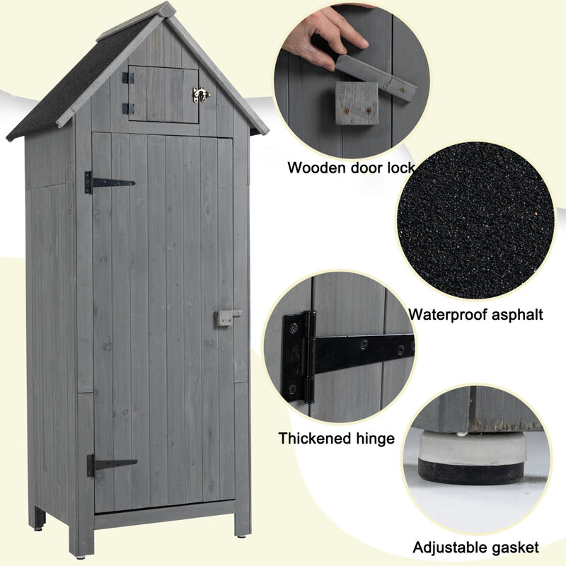 Streamdale Outdoor Storage Cabinet: 70.5H x 30.3L x 21.3W