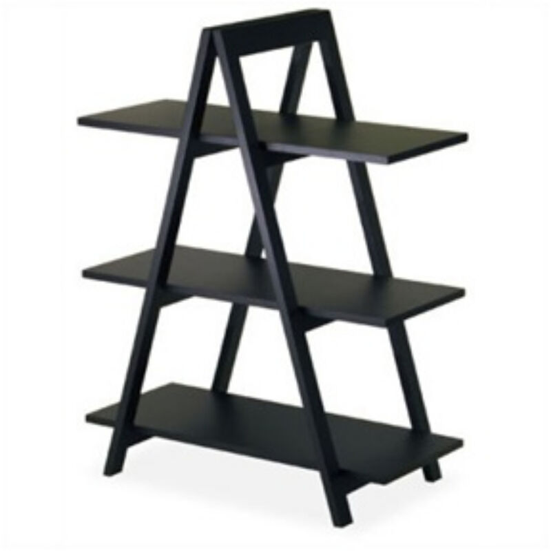 Modern 3-Tier A-Frame Bookcase for Bookshelf and Home Display Storage